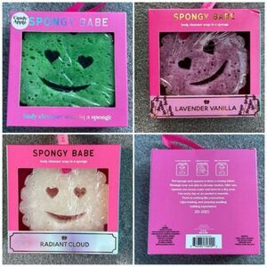 NIB 3-pc Simply Southern Spongy Babe Body Cleanser Soap In a Sponge